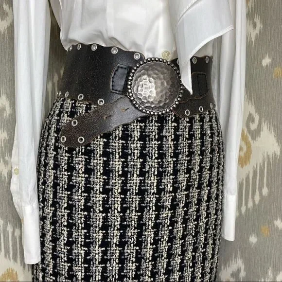 Ralph Lauren Collection | Fall 2004 Made-in-Italy Bouclé Tweed Skirt - Picture 13 of 16